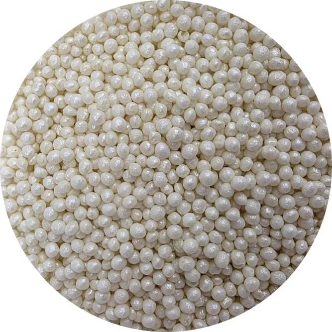 Cukrovo-rýžové perly bílé perleťové 3–4 mm 80 g – I LOVE CAKES