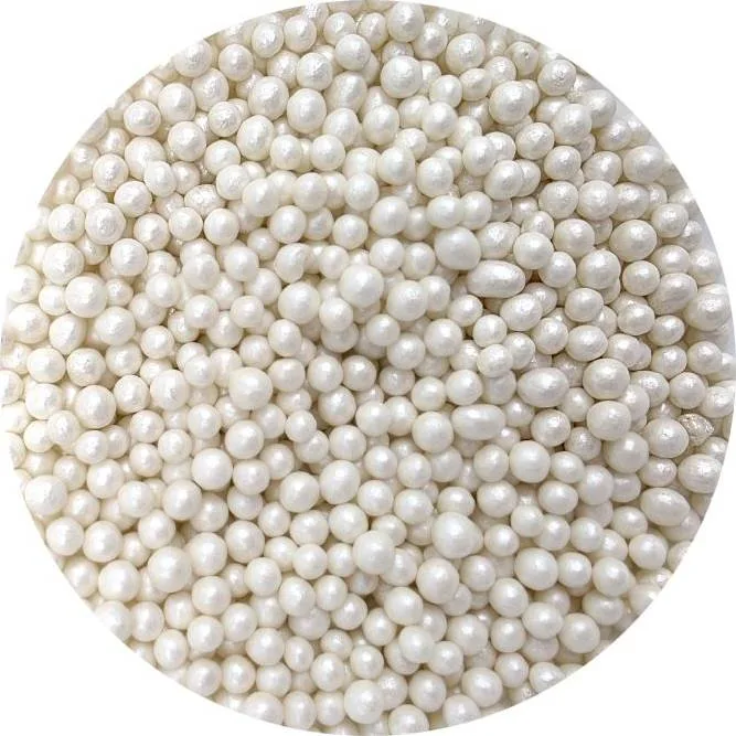 Cukrovo-rýžové perly bílé perleťové 5 mm 80 g – I LOVE CAKES