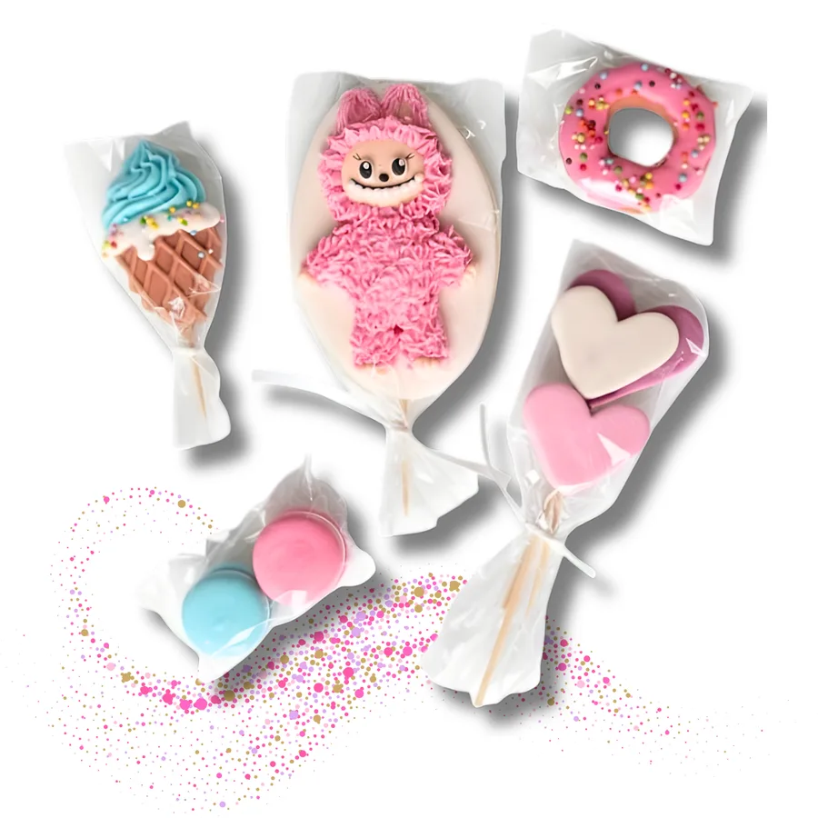 Cukrová dekorace Labubu mlsoun – I LOVE CAKES