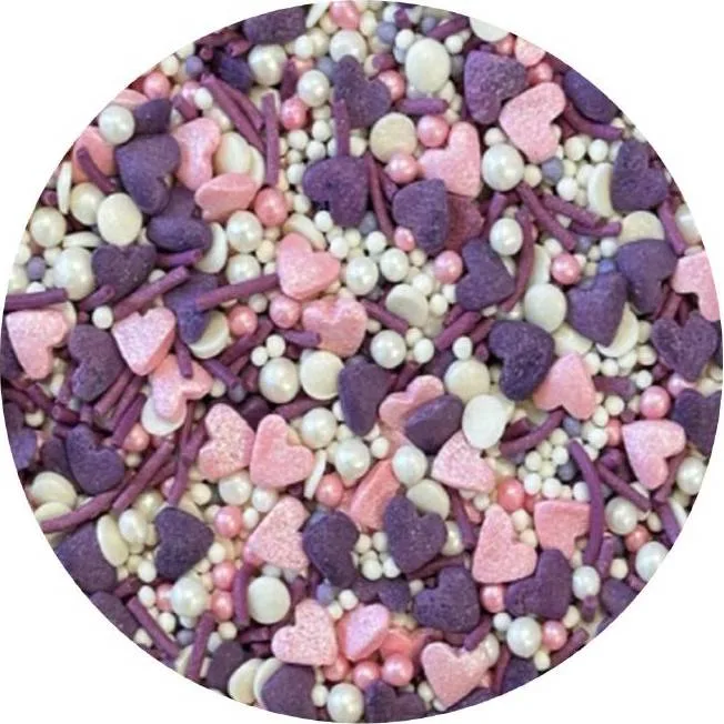 Cukrové zdobení Fialová láska 1 kg – I love Cakes