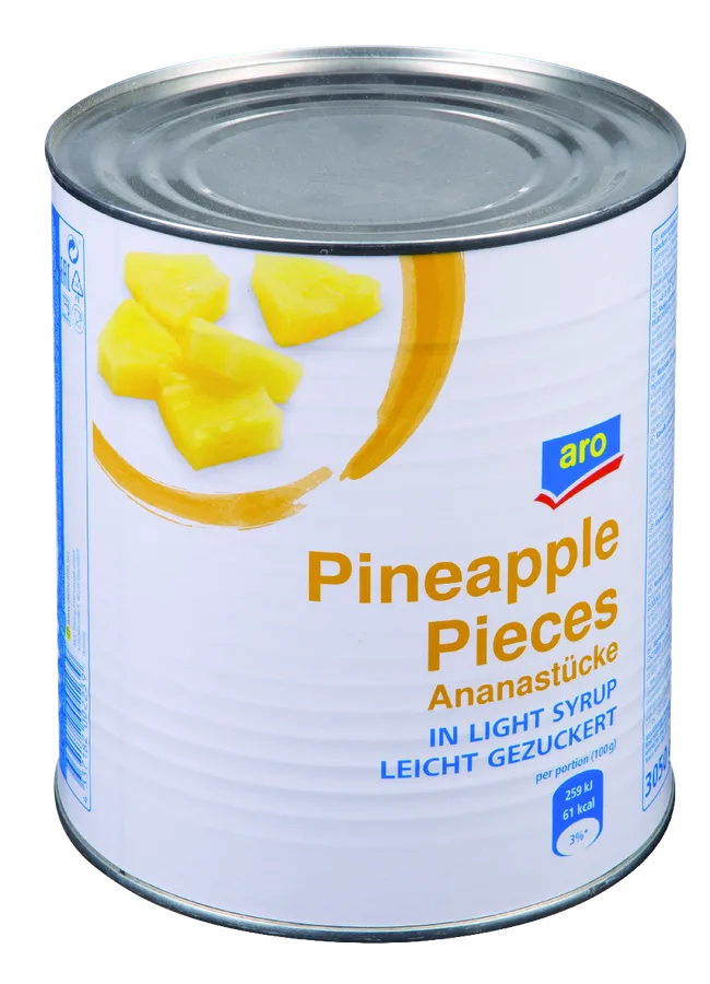 Ananas kousky v nálevu 3050 g – aro
