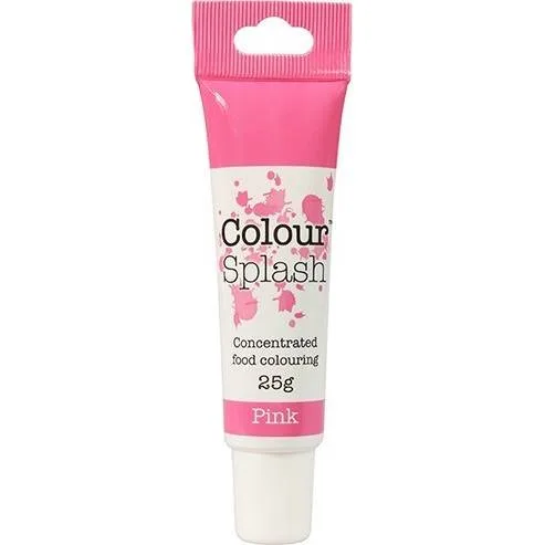 Gelová potravinářská barva růžová 25 g – Colour Splash