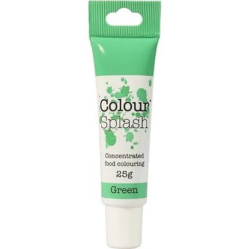 Gelová potravinářská barva zelená 25 g – Colour Splash