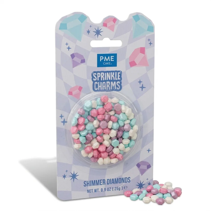 Cukrové diamanty pastelové 25g – PME