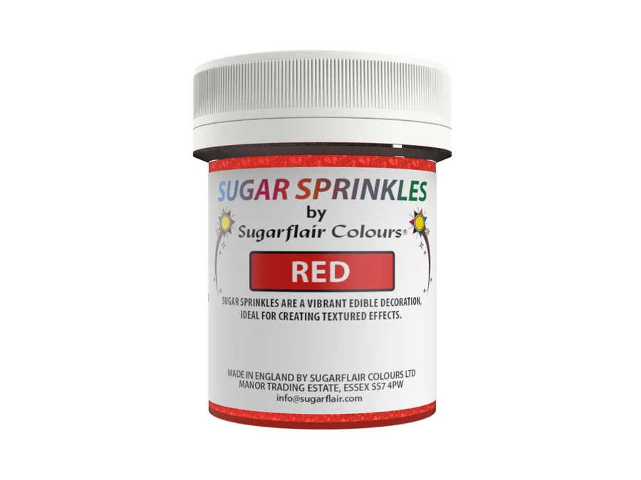 Cukrový písek červený 40g – Sugarflair