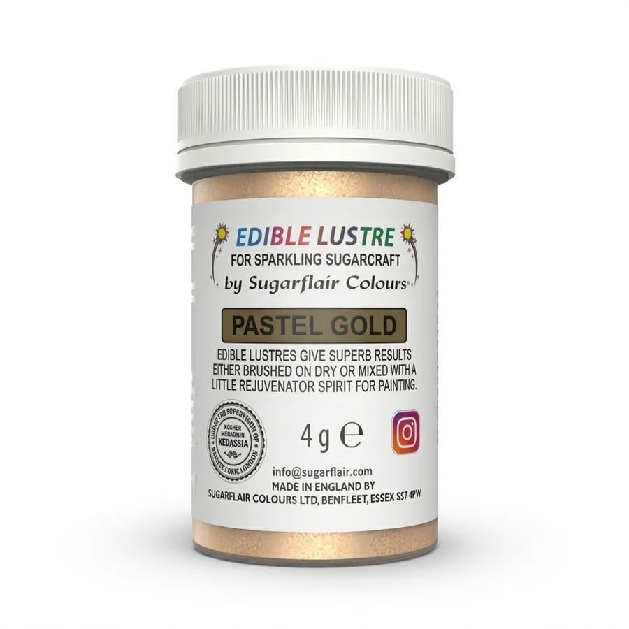 Prachový lesk Pastel Gold zlatý pudr 4g – Sugarflair