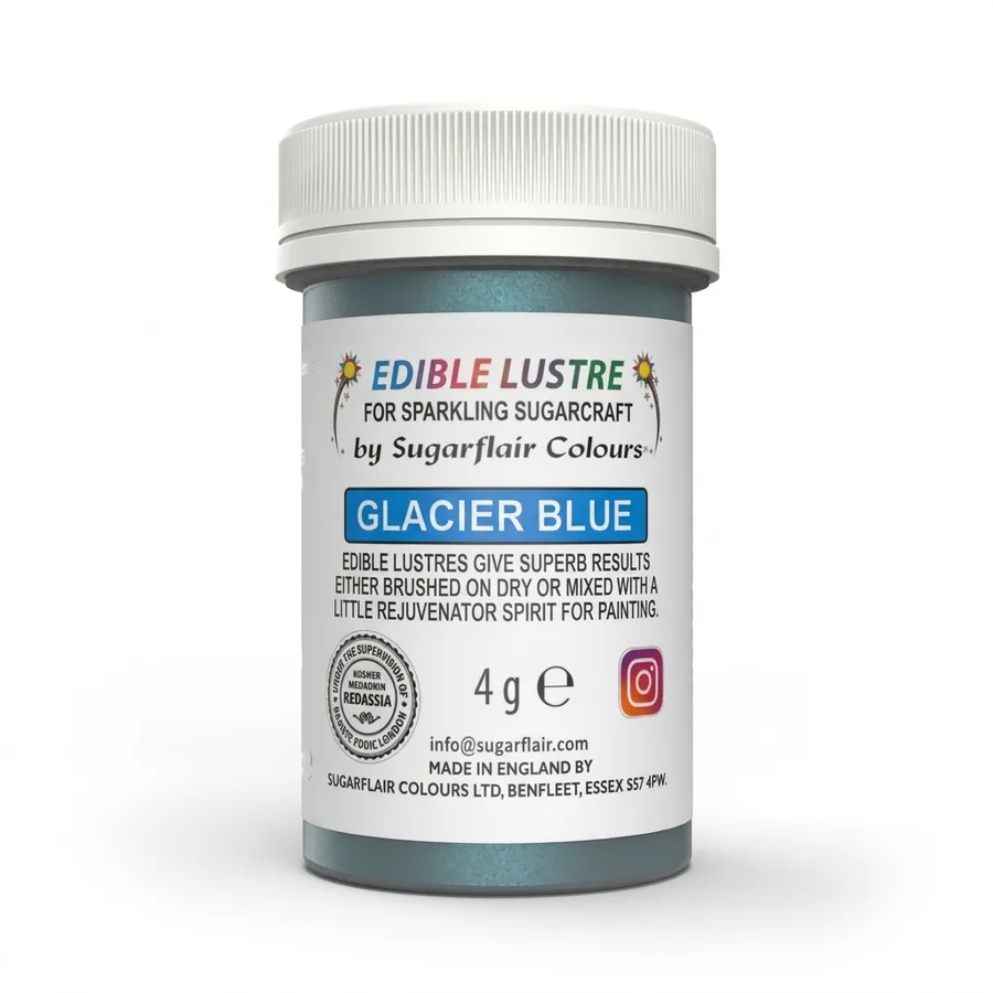 Glacier Blue prachový lesk elegantní modrá 4 g – Sugarflair