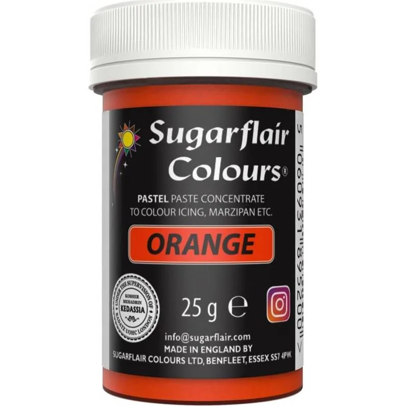 Gelová barva orange pastelová 25 g – Sugarflair