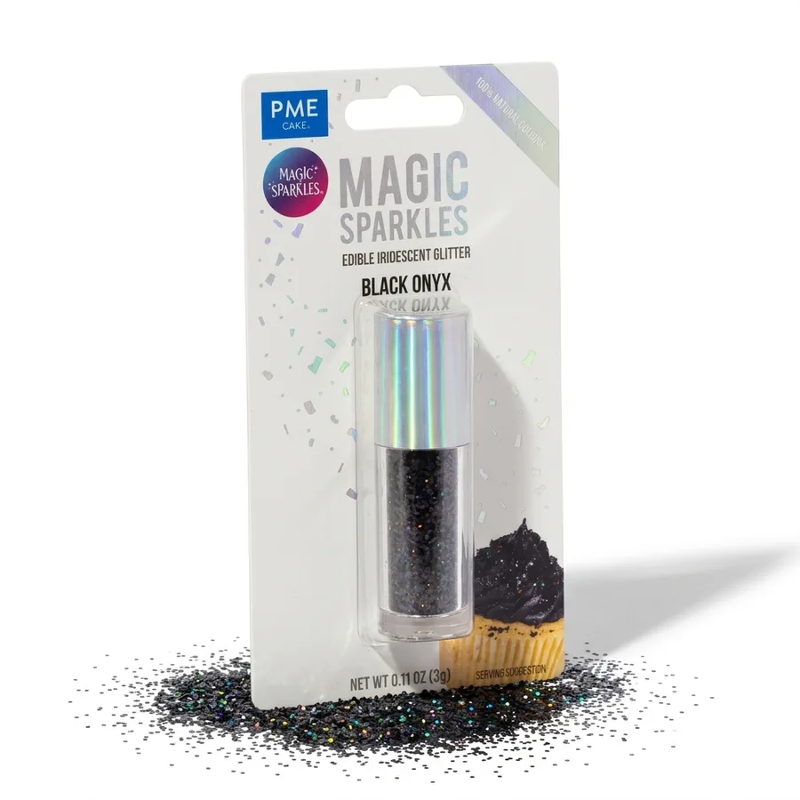 Jedlé glitry na dort Black Onyx 3 g – PME