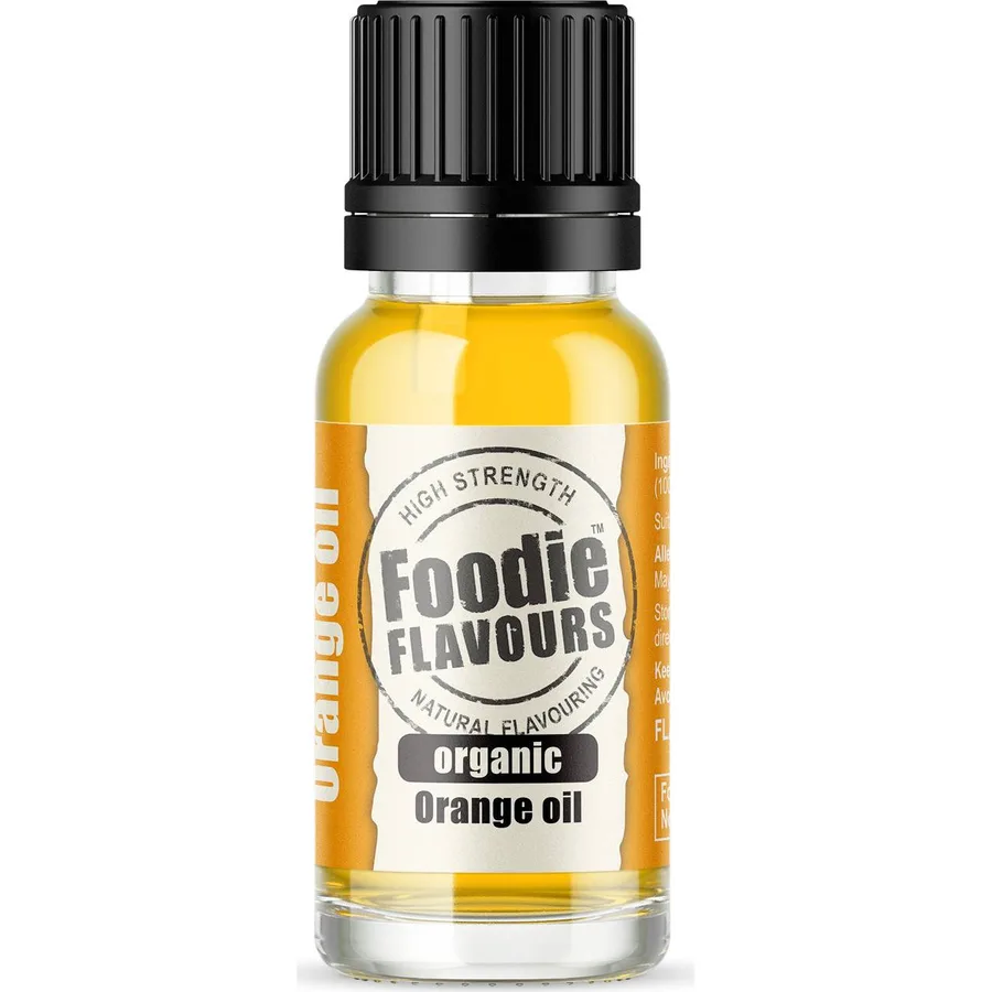 Přírodní koncentrované aroma pomerančový olej 15 ml – Foodie Flavours