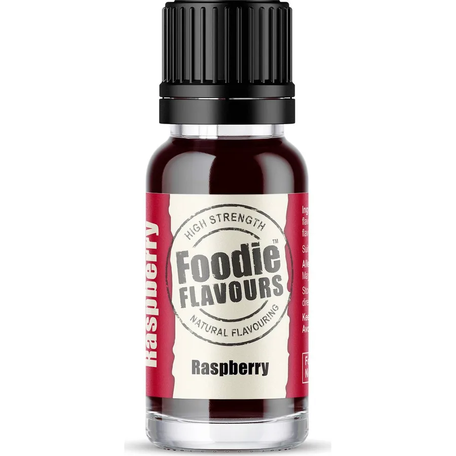 Přírodní koncentrované aroma malina 15ml – Foodie Flavours