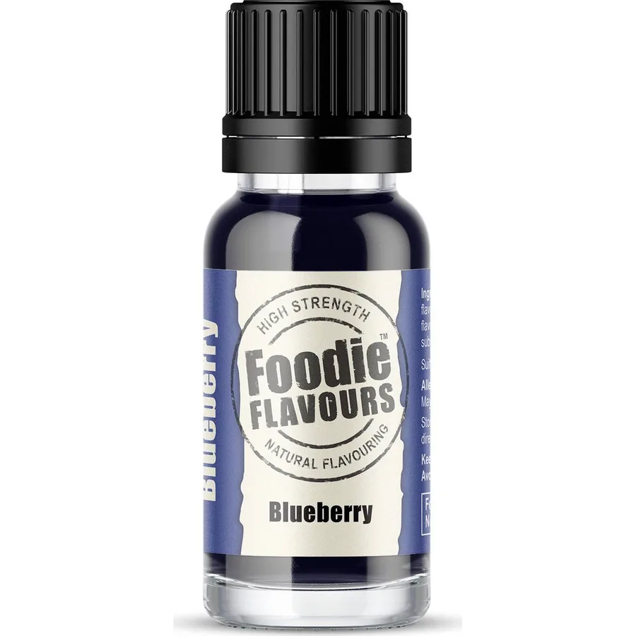 Přírodní koncentrované aroma borůvka 15 ml – Foodie Flavours