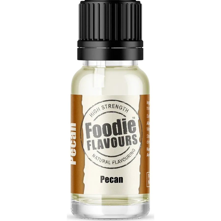 Přírodní koncentrované aroma pekanový ořech 15 ml – Foodie Flavours