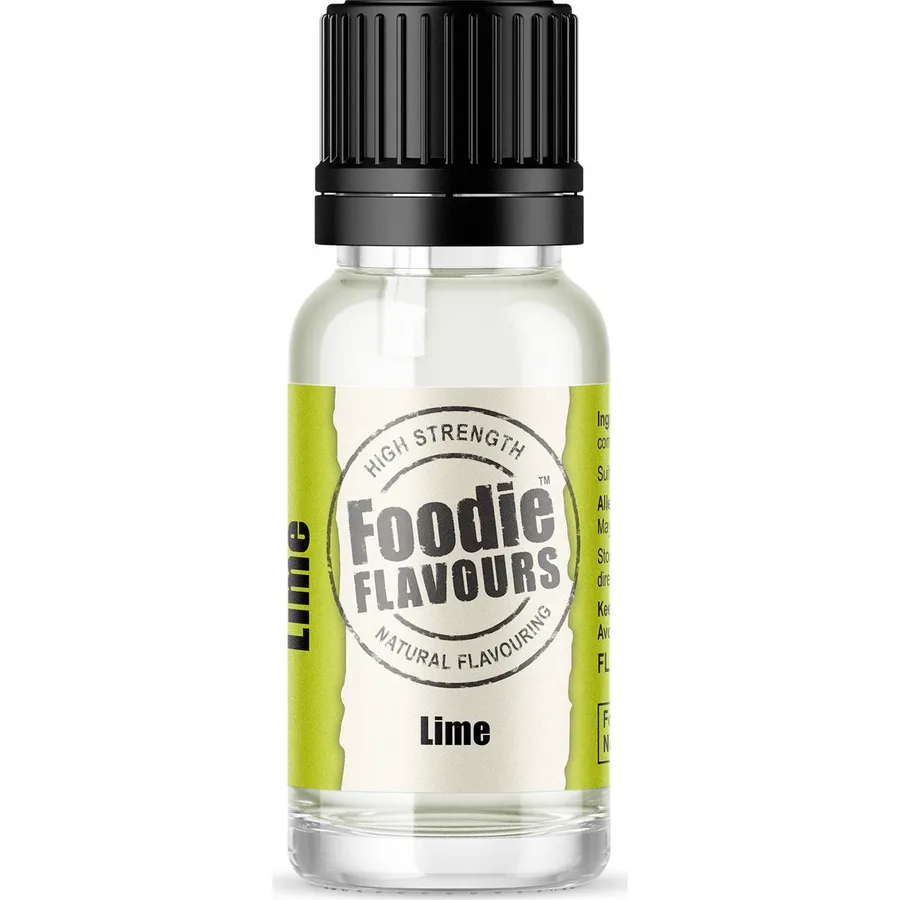 Přírodní koncentrované aroma limetka 15 ml – Foodie Flavours