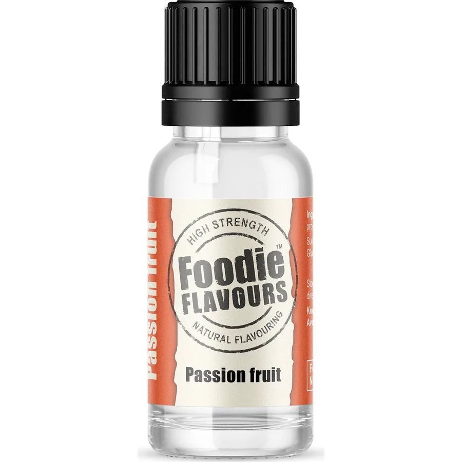 Přírodní koncentrované aroma mučenka 15ml – Foodie Flavours
