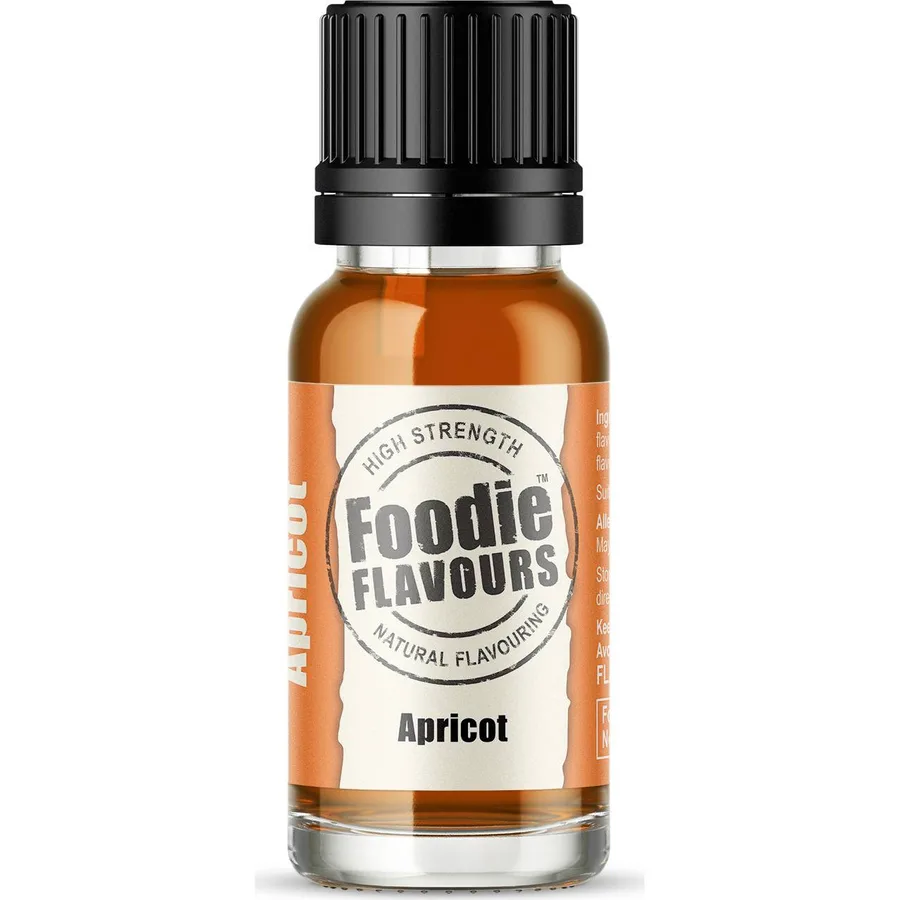 Přírodní koncentrované aroma meruňka 15 ml – Foodie Flavours
