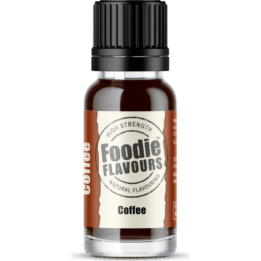 Přírodní koncentrované aroma káva 15 ml – Foodie Flavours