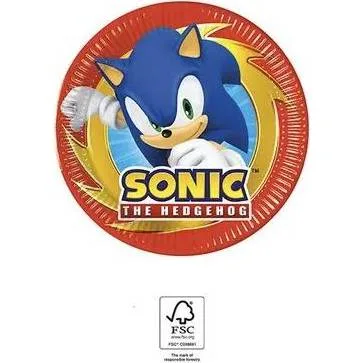 Papírové talířky Sonic 19,5 cm, 8 ks – Procos