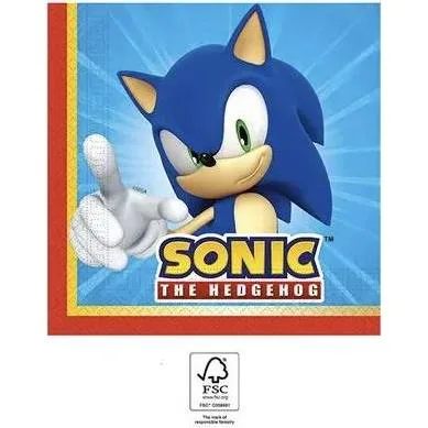 Papírové ubrousky Sonic 33 × 33 cm, 20 ks – Procos