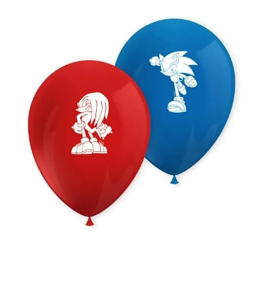 Latexové balónky Sonic the Hedgehog 28 cm, 8 ks – Procos s.a.