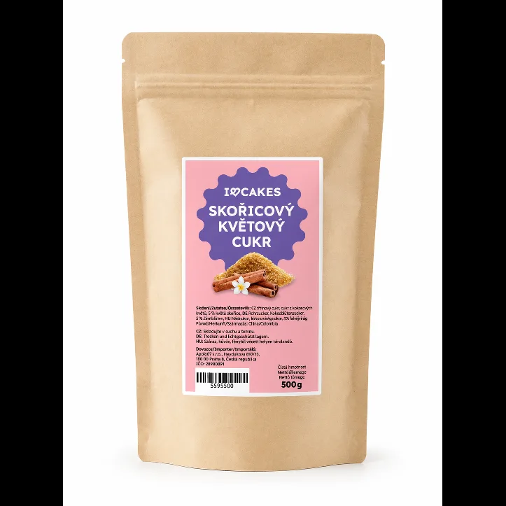 Skořicový květový cukr 500 g – I LOVE CAKES