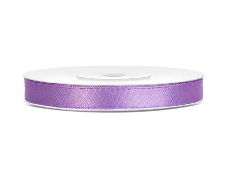 Fialová stuha 6 mm × 25 m – PartyDeco
