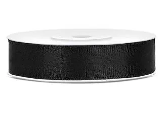 Černá dekorační stuha 12 mm × 25 m – PartyDeco