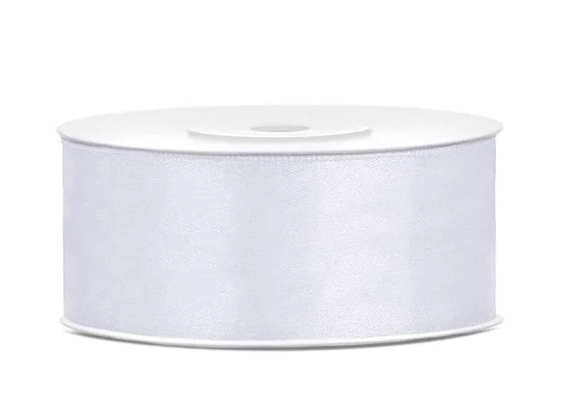 Bílá stuha 25 mm × 25 m – PartyDeco