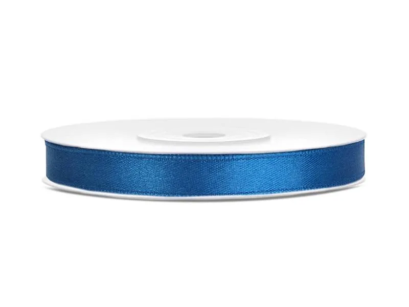 Modrá stuha 6 mm × 25 m – PartyDeco