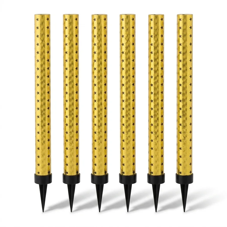 Zlaté dortové fontánky 18 cm 6 ks – Godan