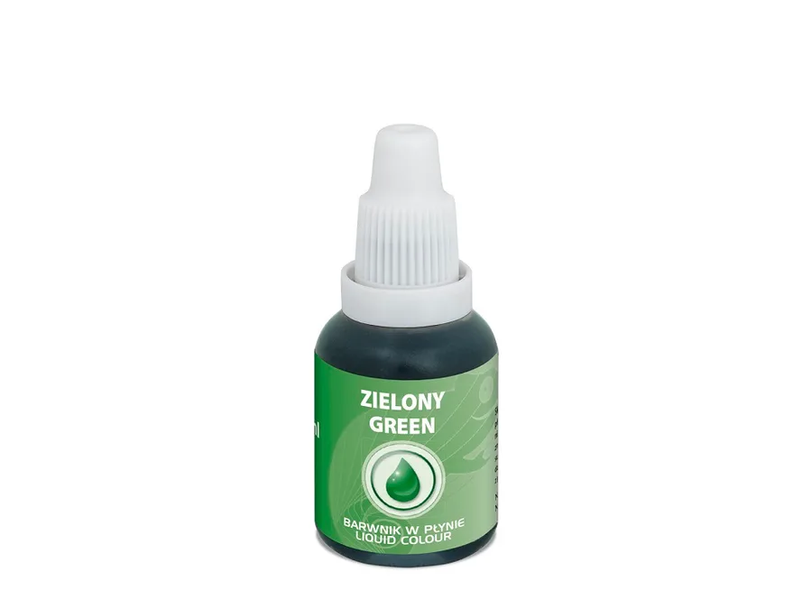 Airbrush barva tekutá zelená 20 ml – Food Colours