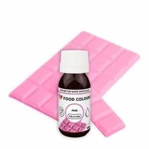 Tekutá barva do čokolády růžová 18 ml – Food Colours