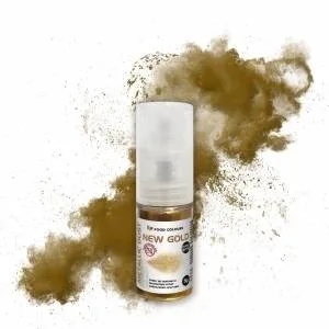 Jedlé třpytky v rozprašovači New Gold Metallic Dust 5 g – Food Colours