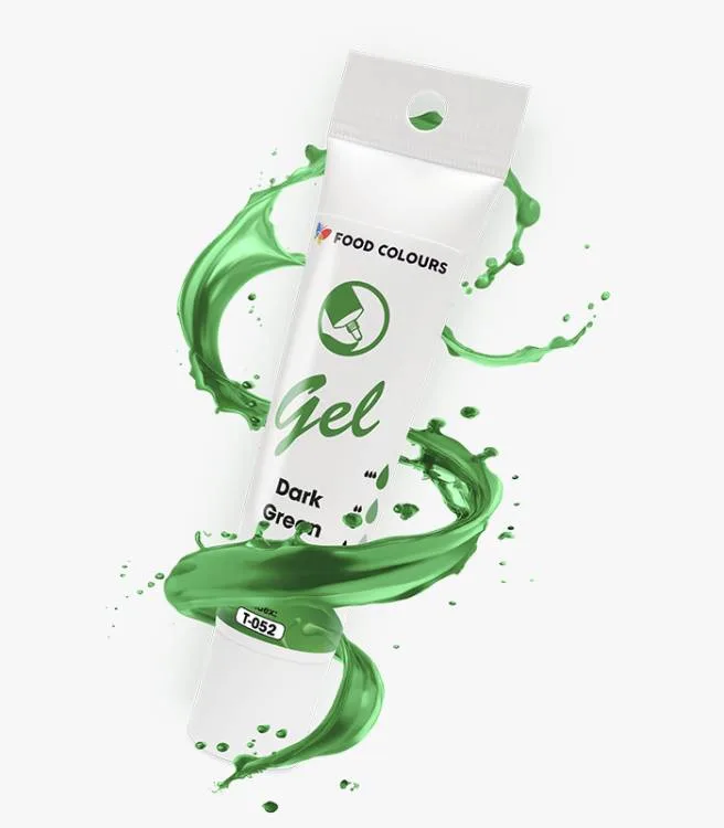 Gelová barva tmavě zelená Dark Green 30 g – Food Colours