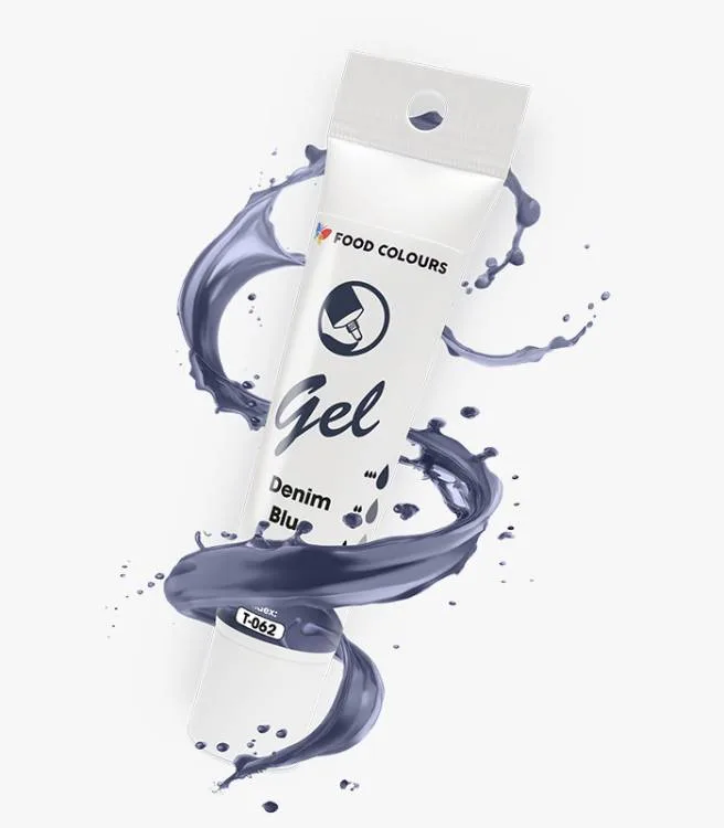 Gelová barva tuba Denim Blue 30 g – Food Colours