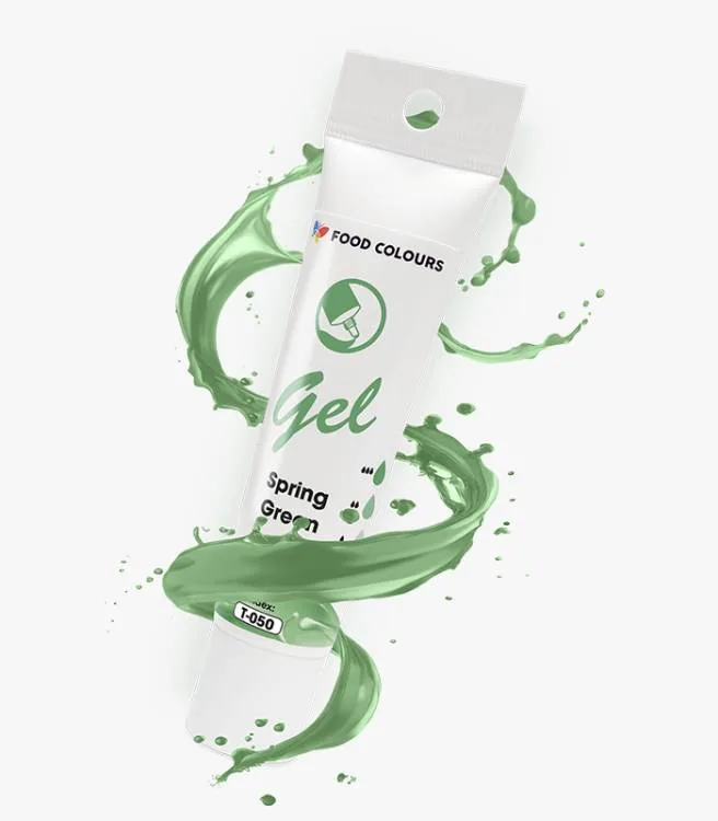 Gelová barva Spring Green jarní zelená v tubě 30 g – Food Colours
