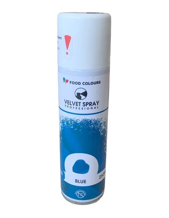 Sametový sprej modrý se sametovým efektem 250 ml – Food Colours
