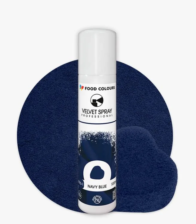 Sametový sprej Navy Blue 100 ml – Food Colours