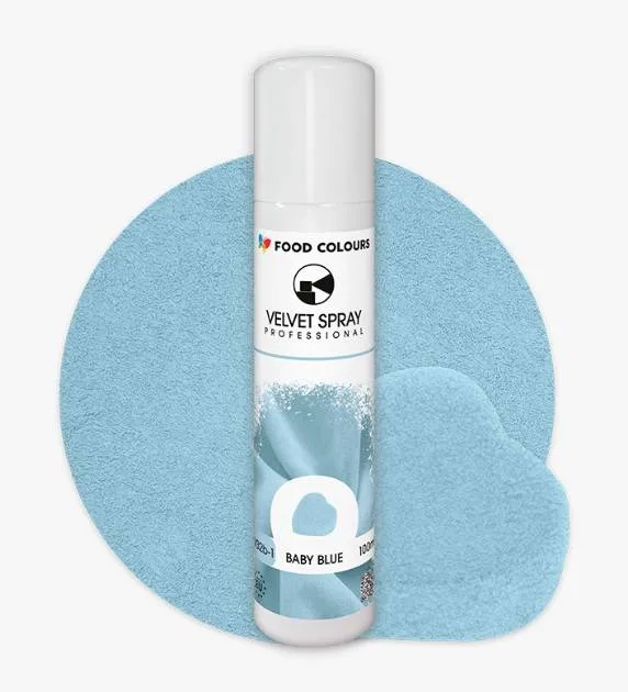 Sametový sprej Baby Blue 100 ml – Food Colours