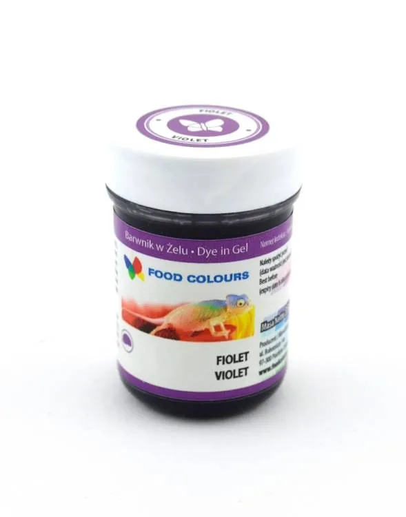 Gelová potravinářská barva fialová Violet 35 g – Food Colours