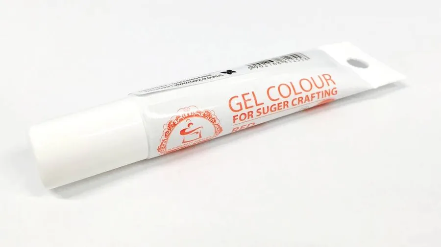 Gelová barva v tubě červená 20 g – Food Colours