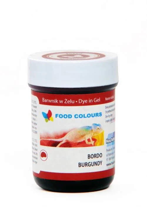 Gelová barva bordó (Burgundy) 35 g – Food Colours