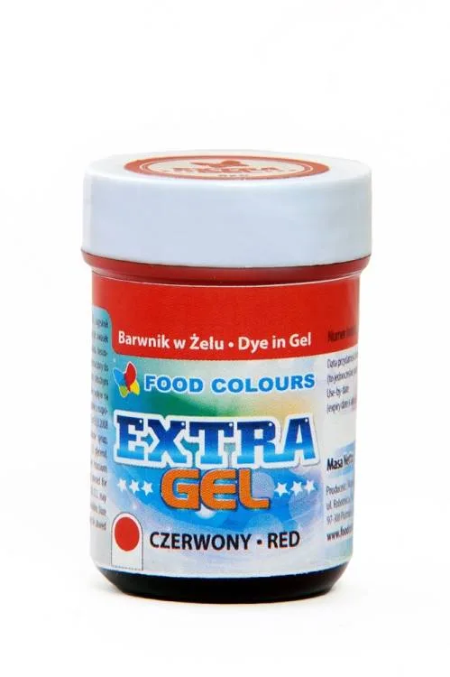 Gelová barva Extra Red extra červená 35 g – Food Colours
