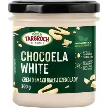 Krém s příchutí bílé čokolády ChocoEla WHITE 300 g – Targroch