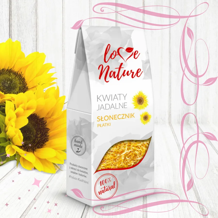 Okvětní lístky slunečnice jedlé květy 15 g – LOVE NATURE