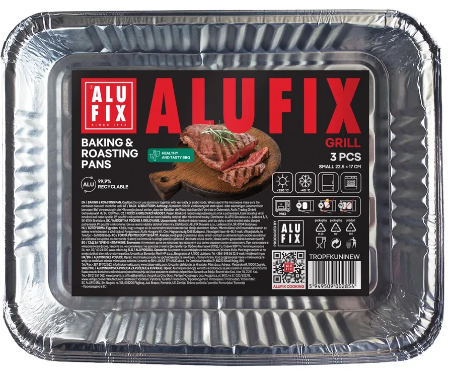 Miska malá hliníková 3 ks