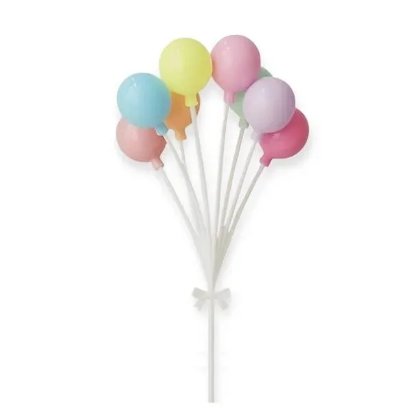 Zápich do dortu Barevné balónky 15 cm (1 ks)