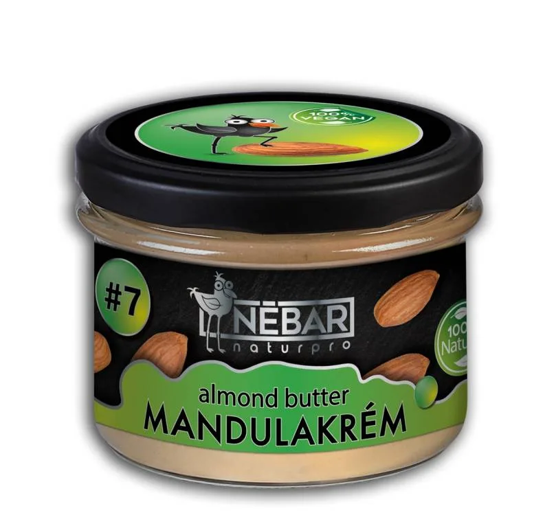 Mandlová pasta 100% z pražených mandlí 180 g – Nébar
