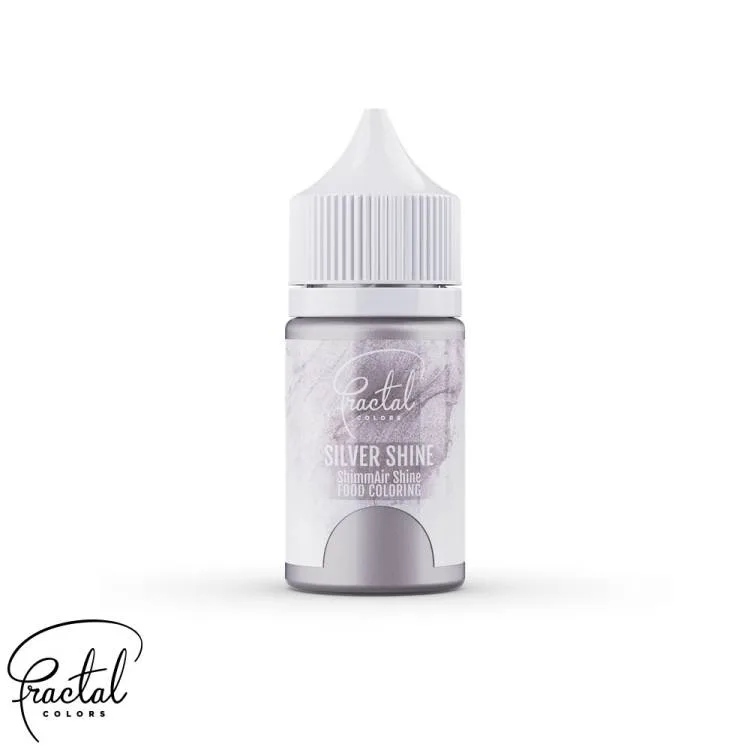 Airbrush barva tekutá perleťová Silver Shine 33 g – Fractal Colors