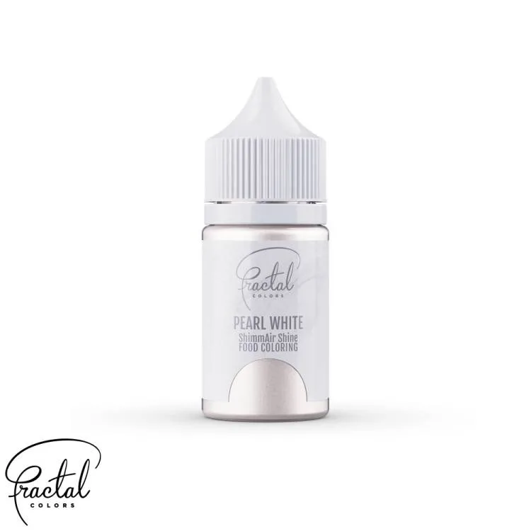 Airbrush perleťová barva tekutá Pearl White 33 g – Fractal Colors